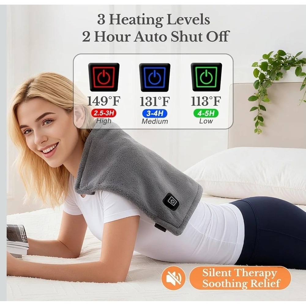 Cordless Heated Pad with Portable Battery Pack - Battery Or Plug Outlet - Picture 8 of 9